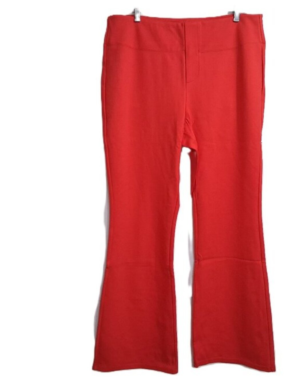 Halara Flex™ High Waisted Back Side Pocket Slight Flare Work Pants 1X Red